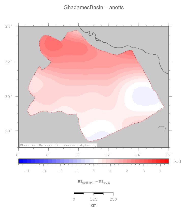 Ghadames Basin location map