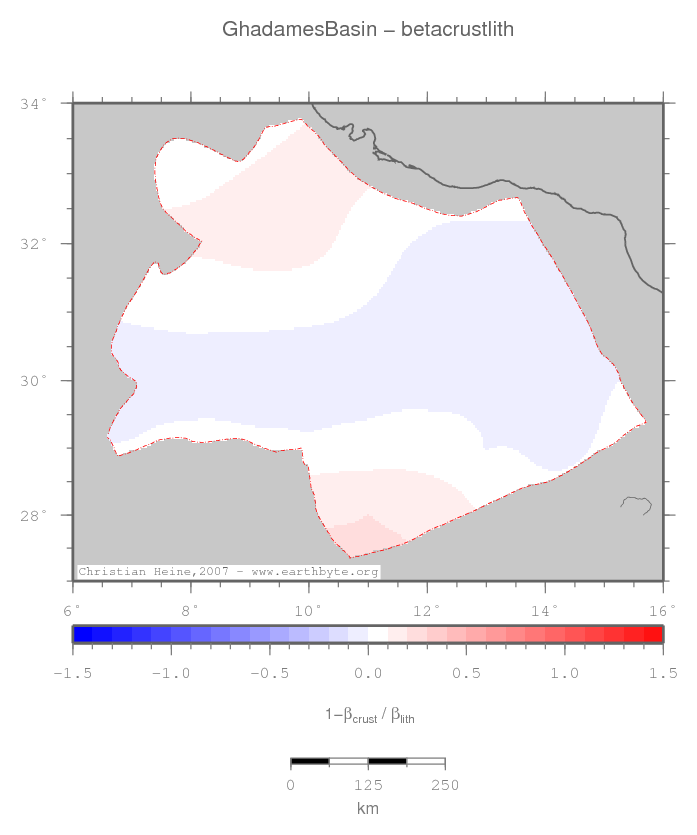 Ghadames Basin location map