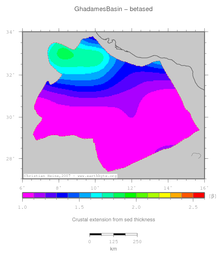 Ghadames Basin location map