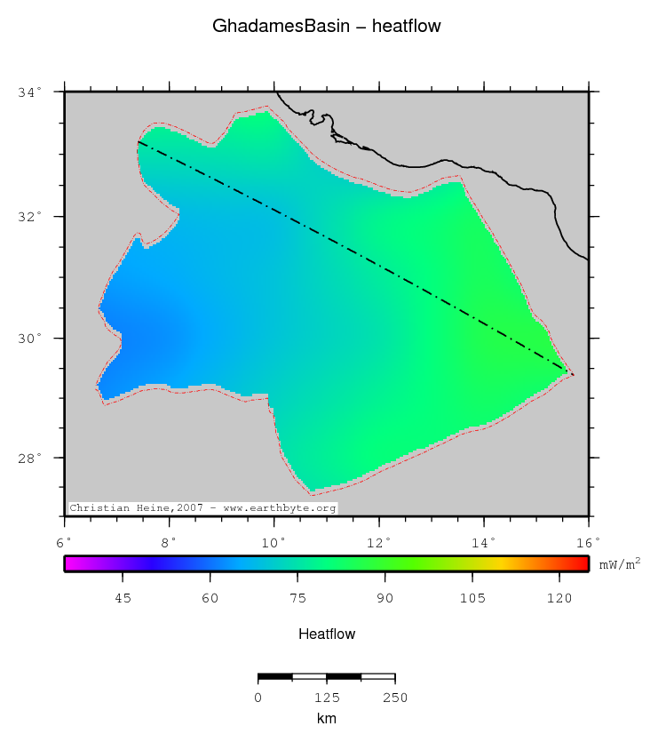 Ghadames Basin location map