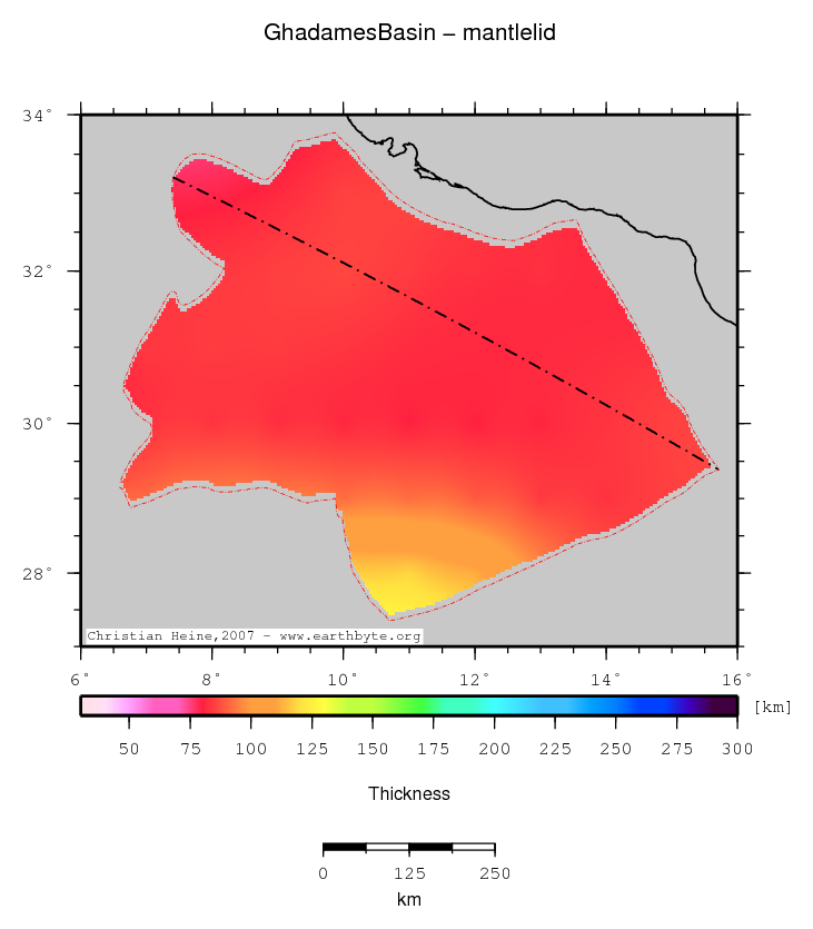 Ghadames Basin location map