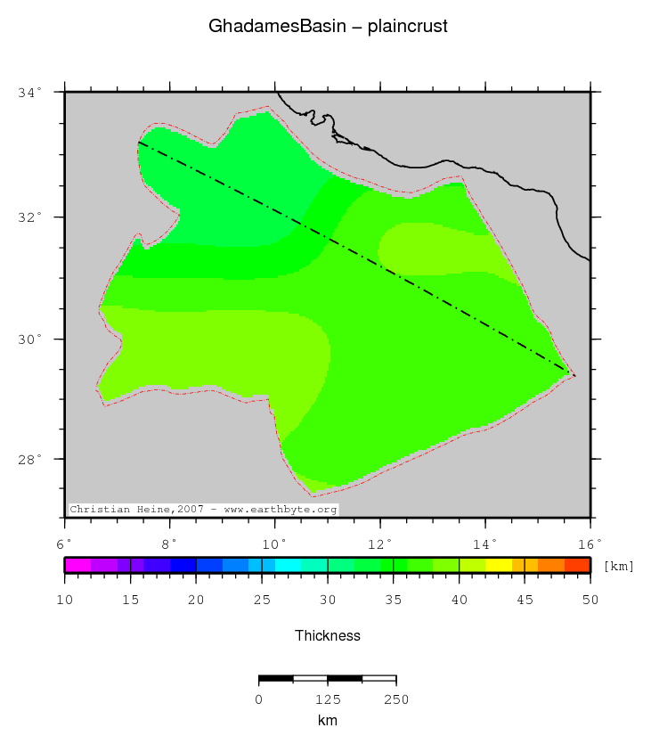 Ghadames Basin location map