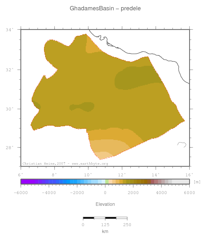 Ghadames Basin location map