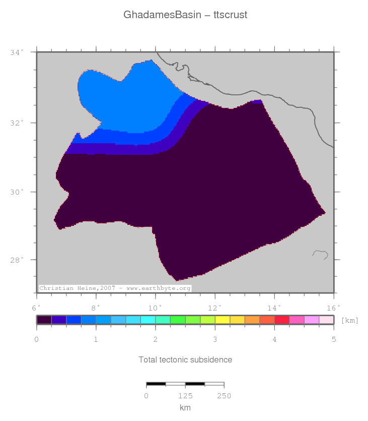 Ghadames Basin location map