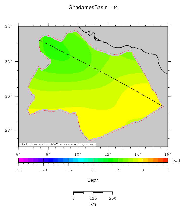 Ghadames Basin location map