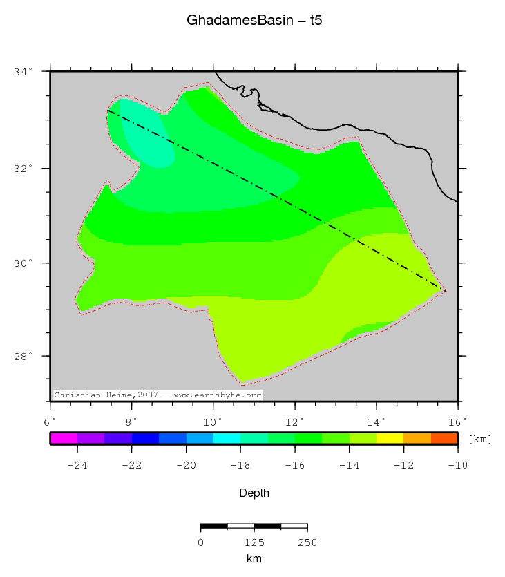 Ghadames Basin location map