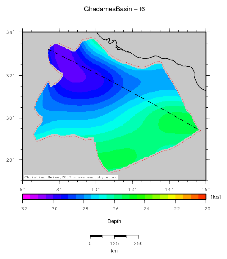 Ghadames Basin location map