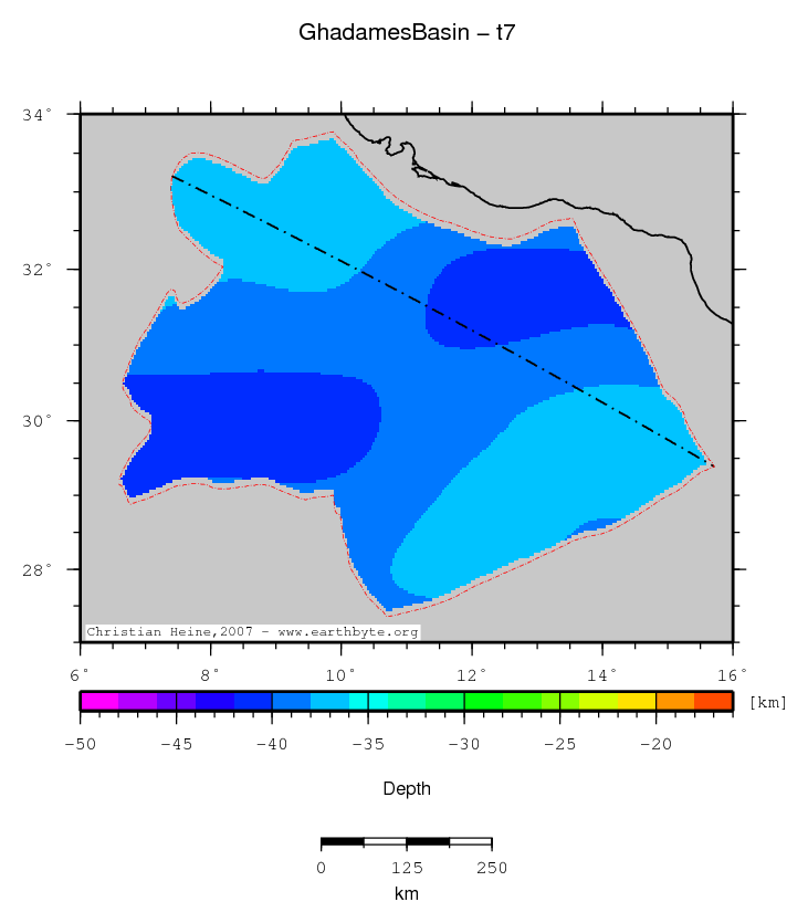 Ghadames Basin location map