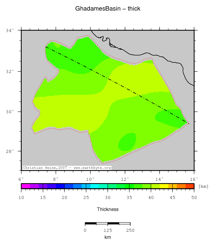 Ghadames Basin location map