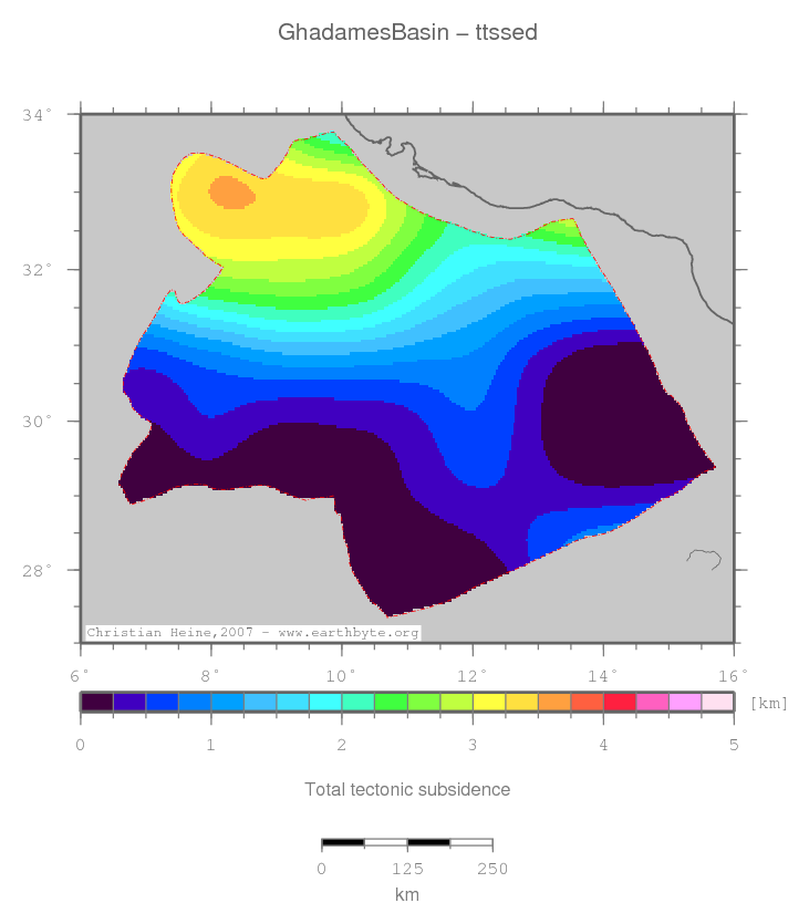 Ghadames Basin location map