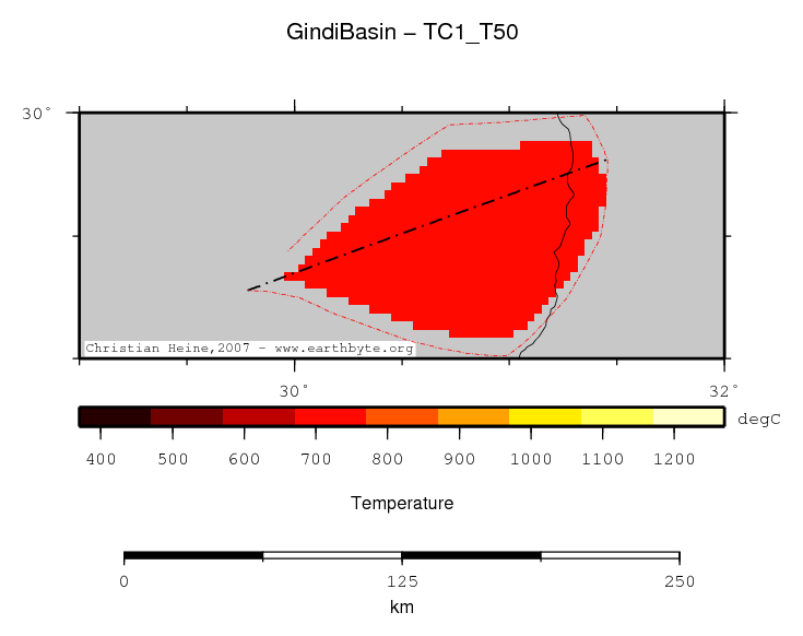 Gindi Basin location map