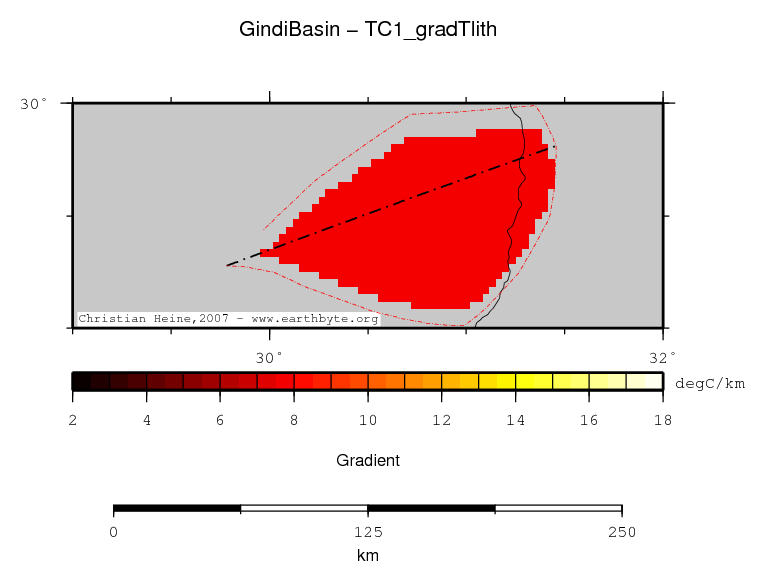 Gindi Basin location map