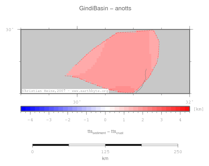 Gindi Basin location map