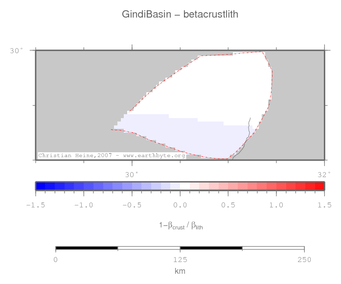 Gindi Basin location map