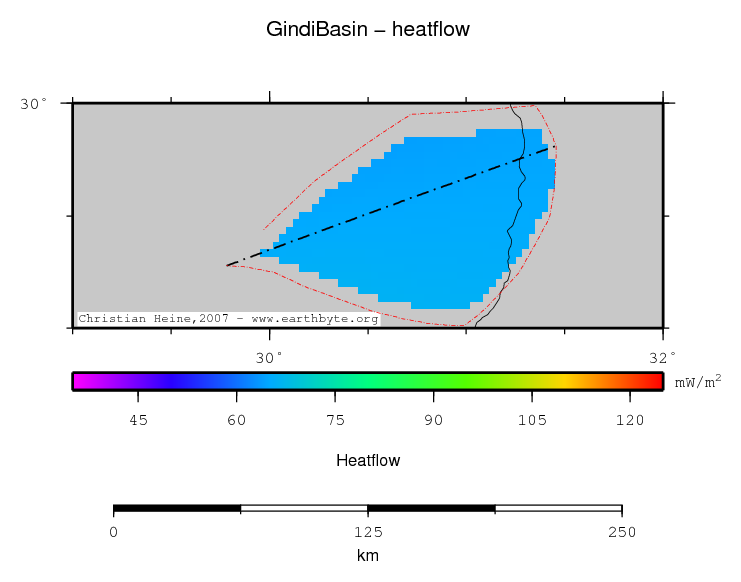 Gindi Basin location map