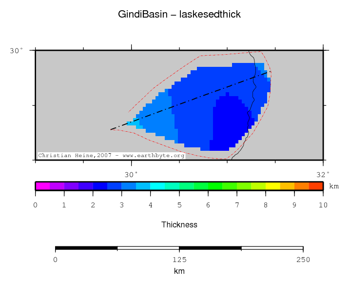 Gindi Basin location map