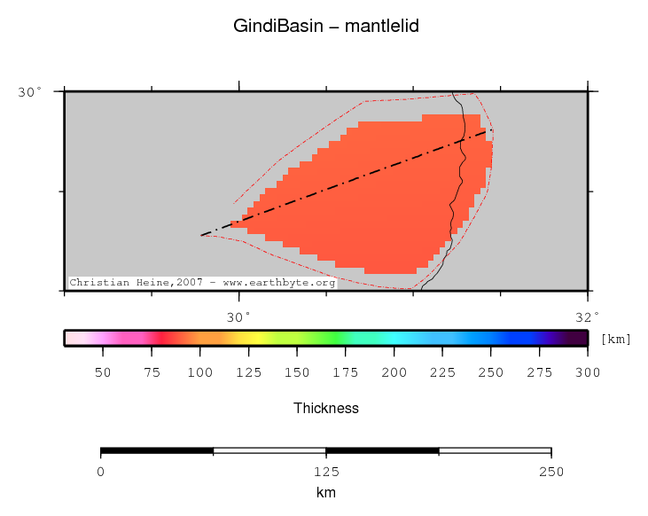 Gindi Basin location map