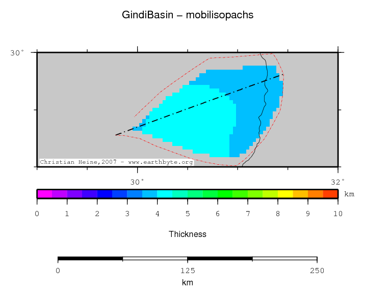 Gindi Basin location map