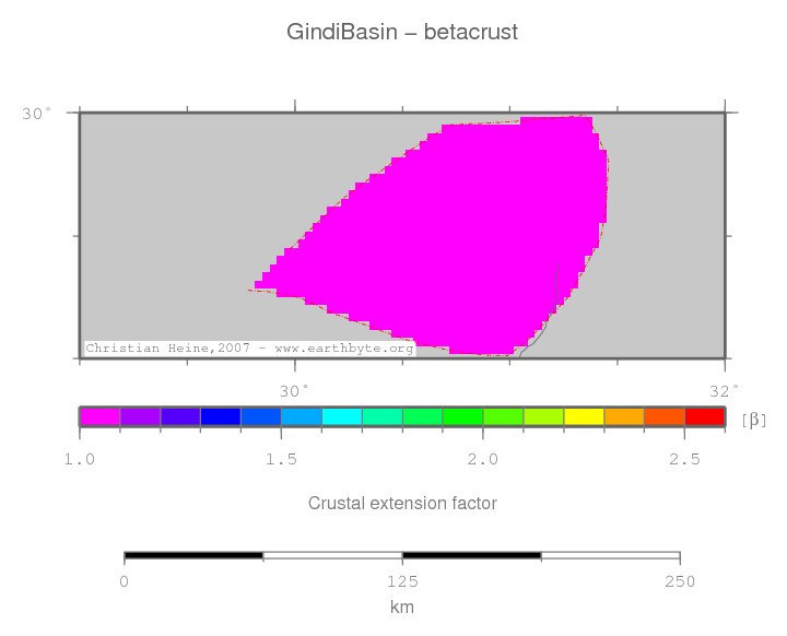 Gindi Basin location map