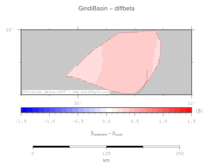 Gindi Basin location map