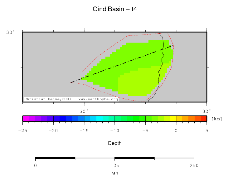 Gindi Basin location map