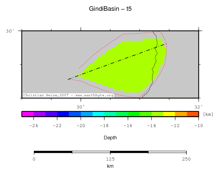 Gindi Basin location map