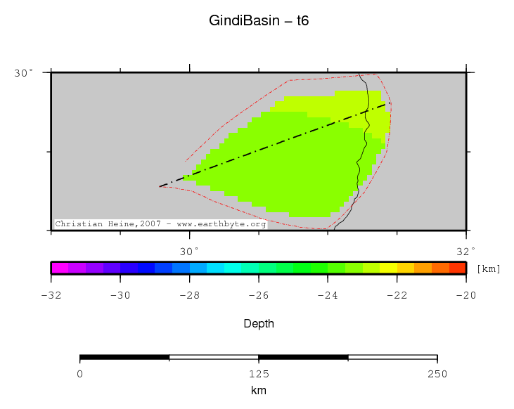 Gindi Basin location map