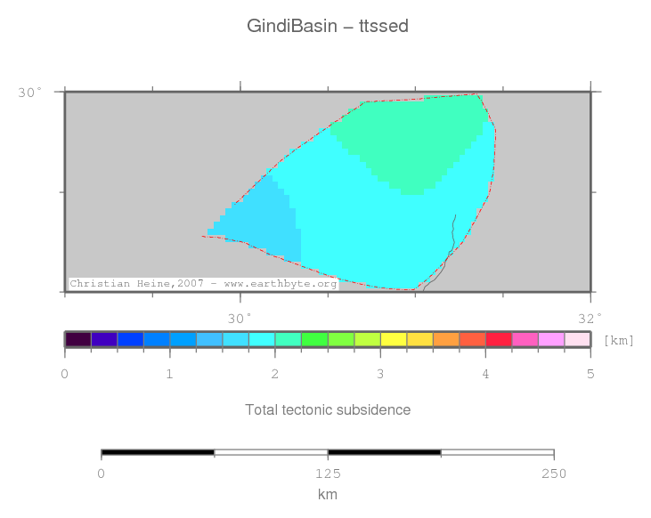 Gindi Basin location map