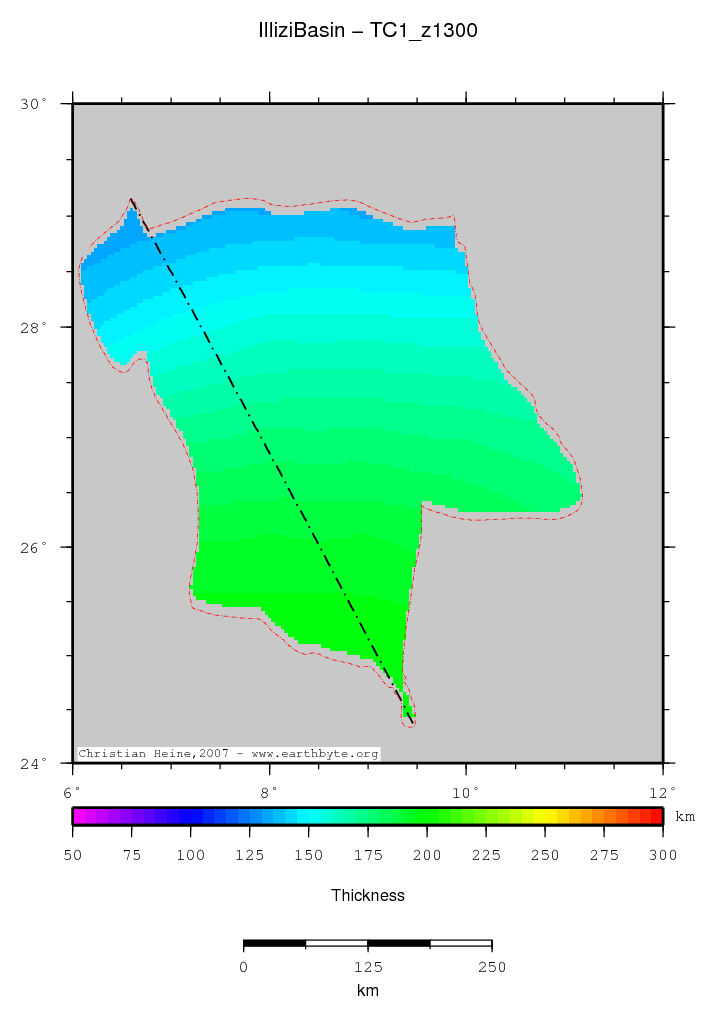 Illizi Basin location map