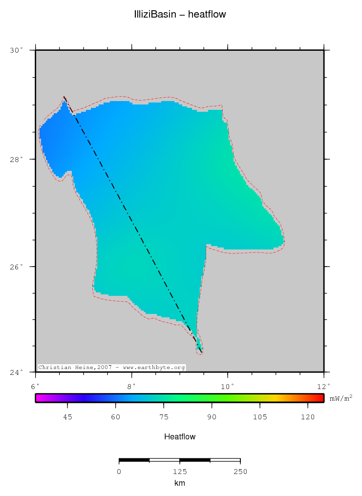 Illizi Basin location map