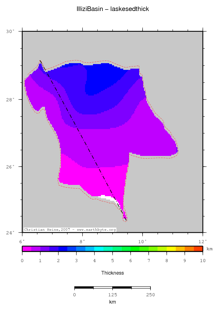 Illizi Basin location map