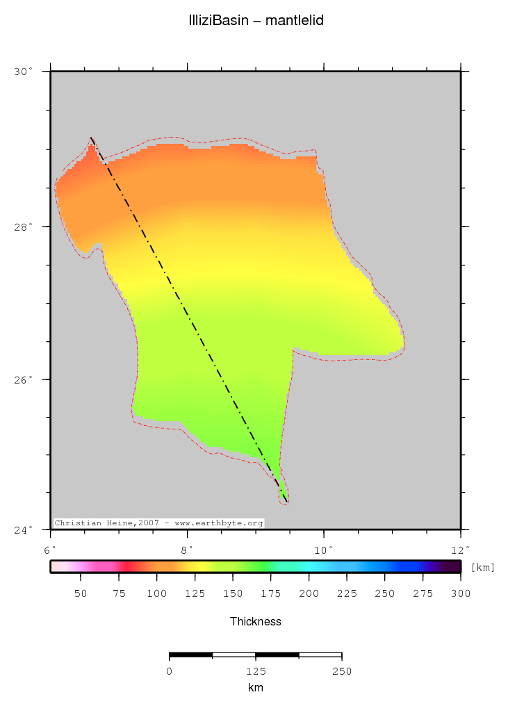 Illizi Basin location map