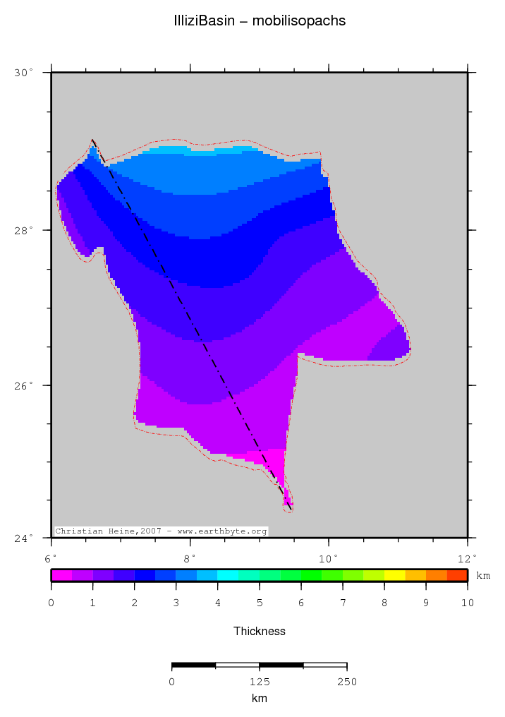 Illizi Basin location map