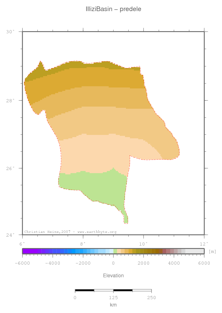 Illizi Basin location map