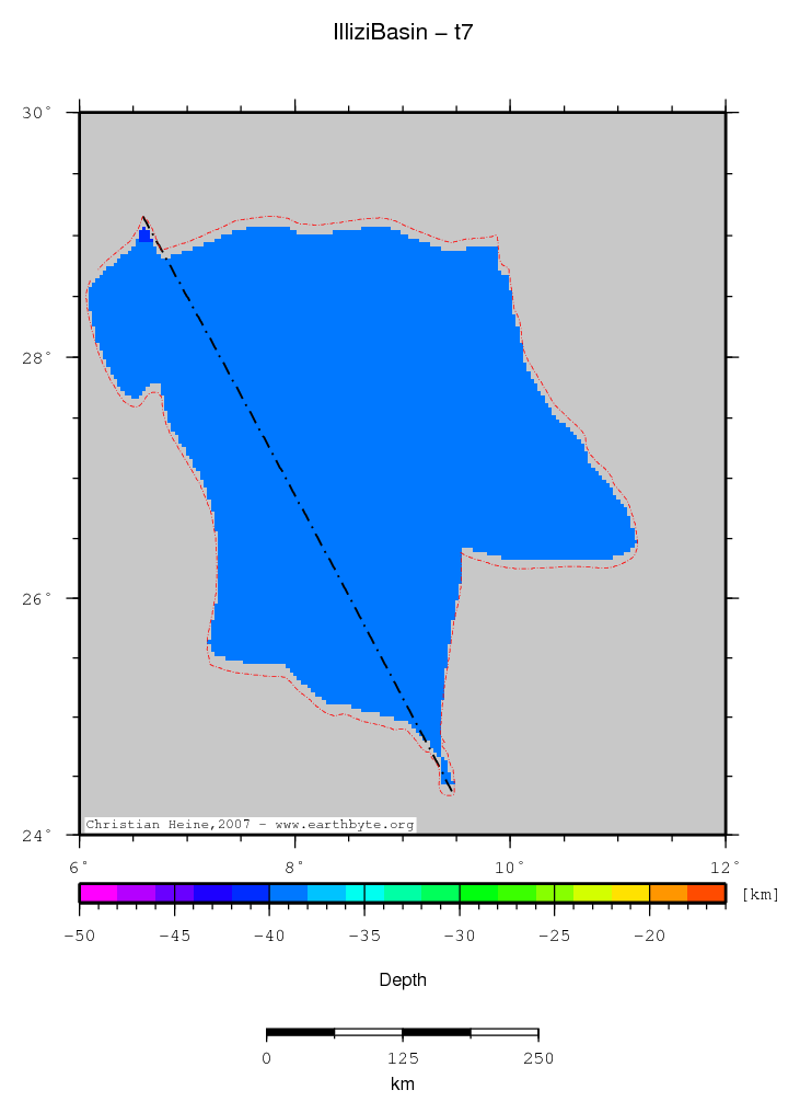 Illizi Basin location map