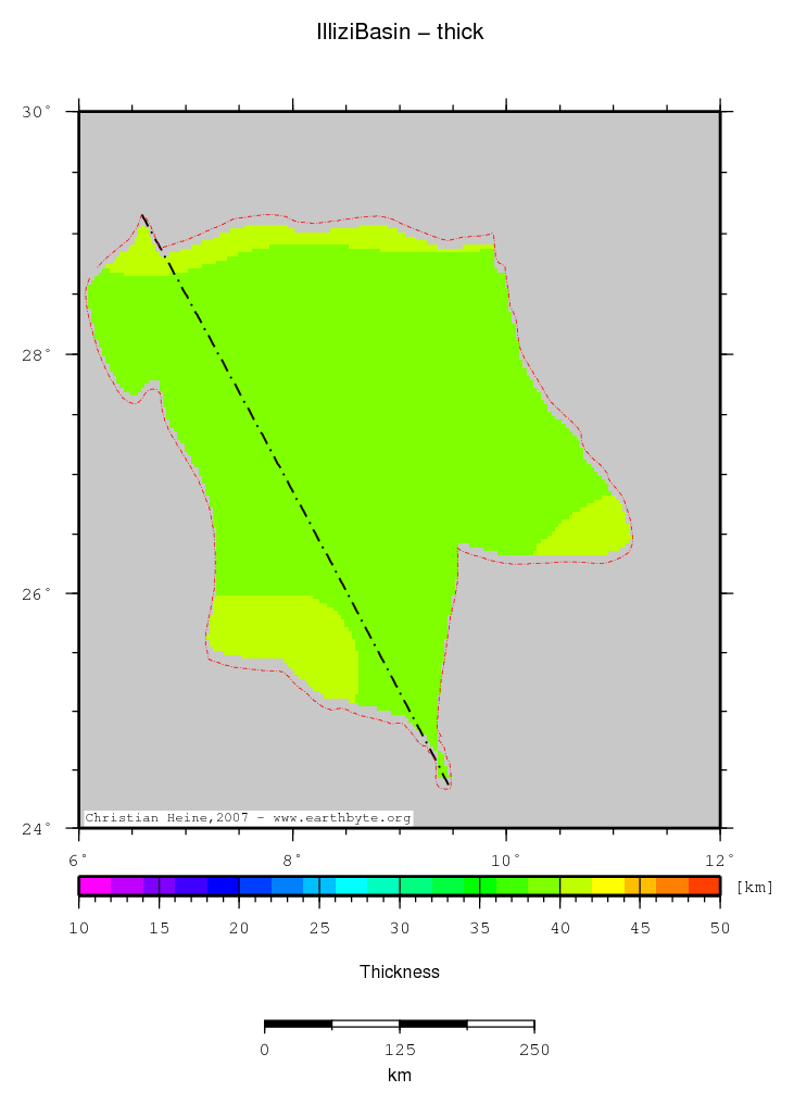 Illizi Basin location map