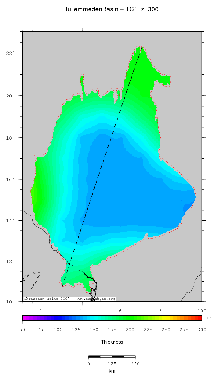 Iullemmeden Basin location map