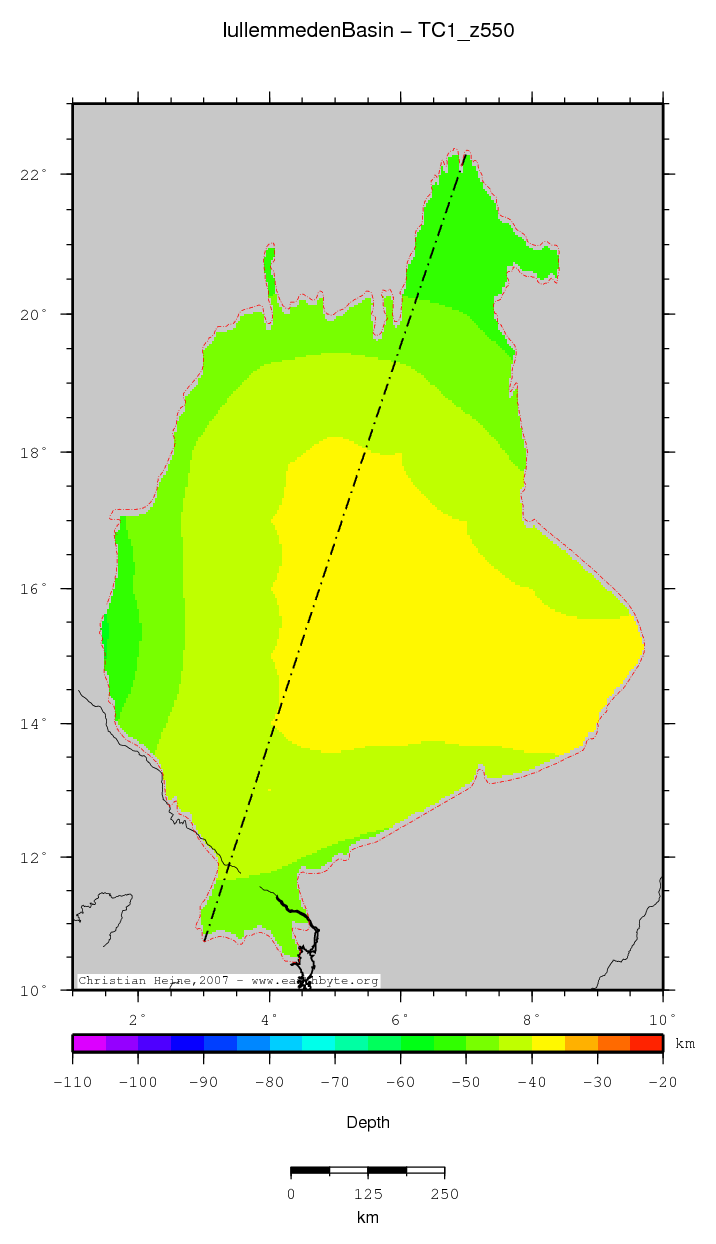 Iullemmeden Basin location map