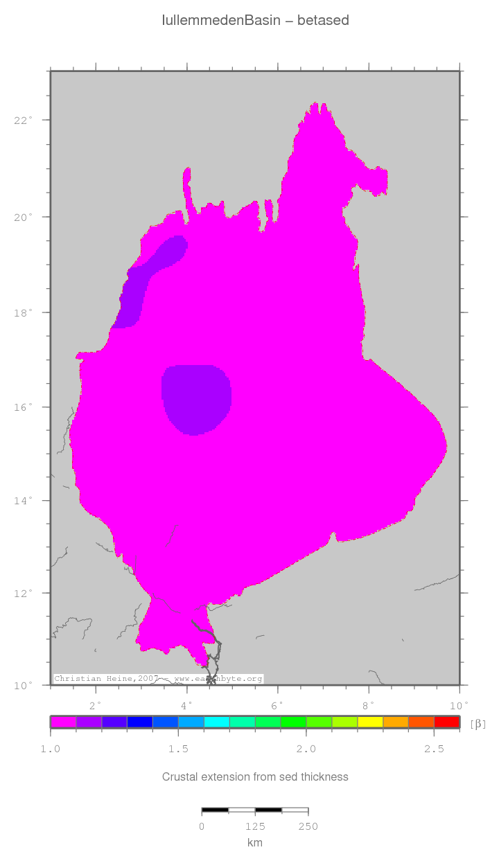 Iullemmeden Basin location map