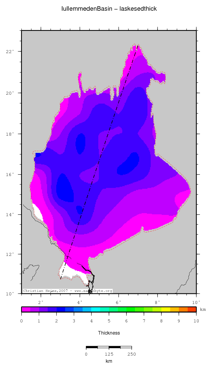 Iullemmeden Basin location map