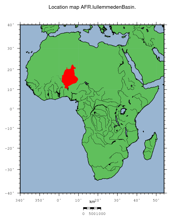 Iullemmeden Basin location map