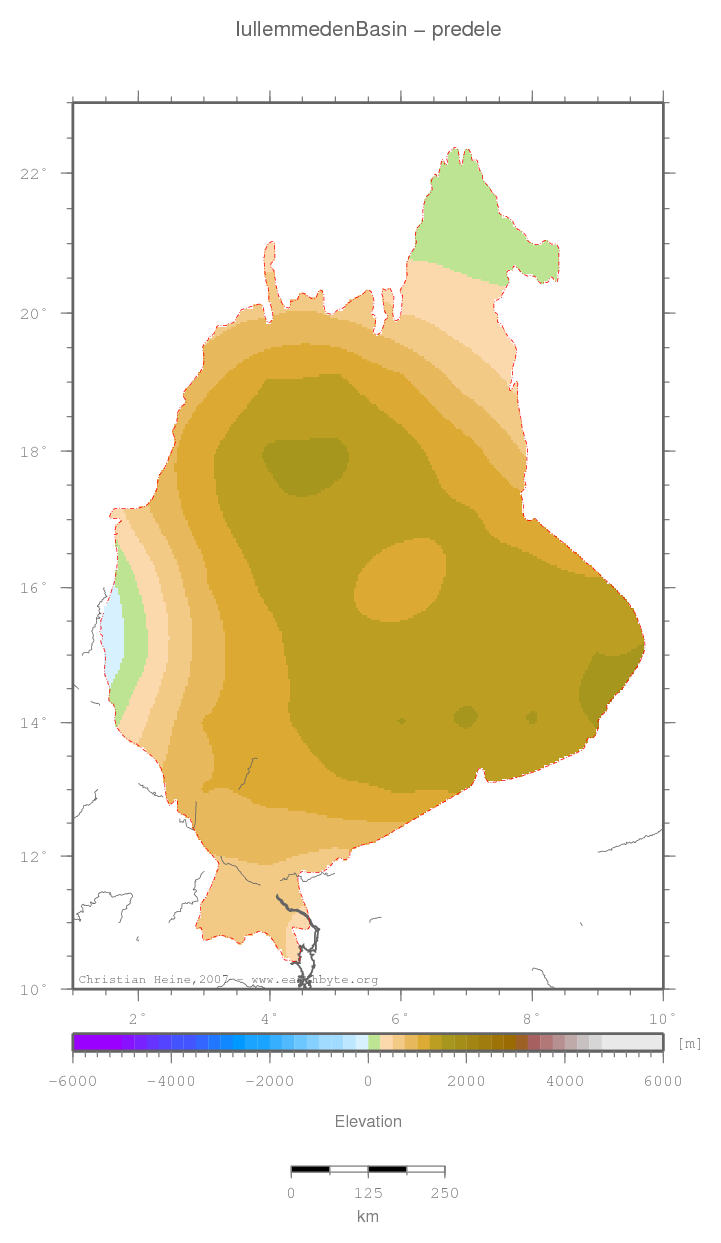 Iullemmeden Basin location map