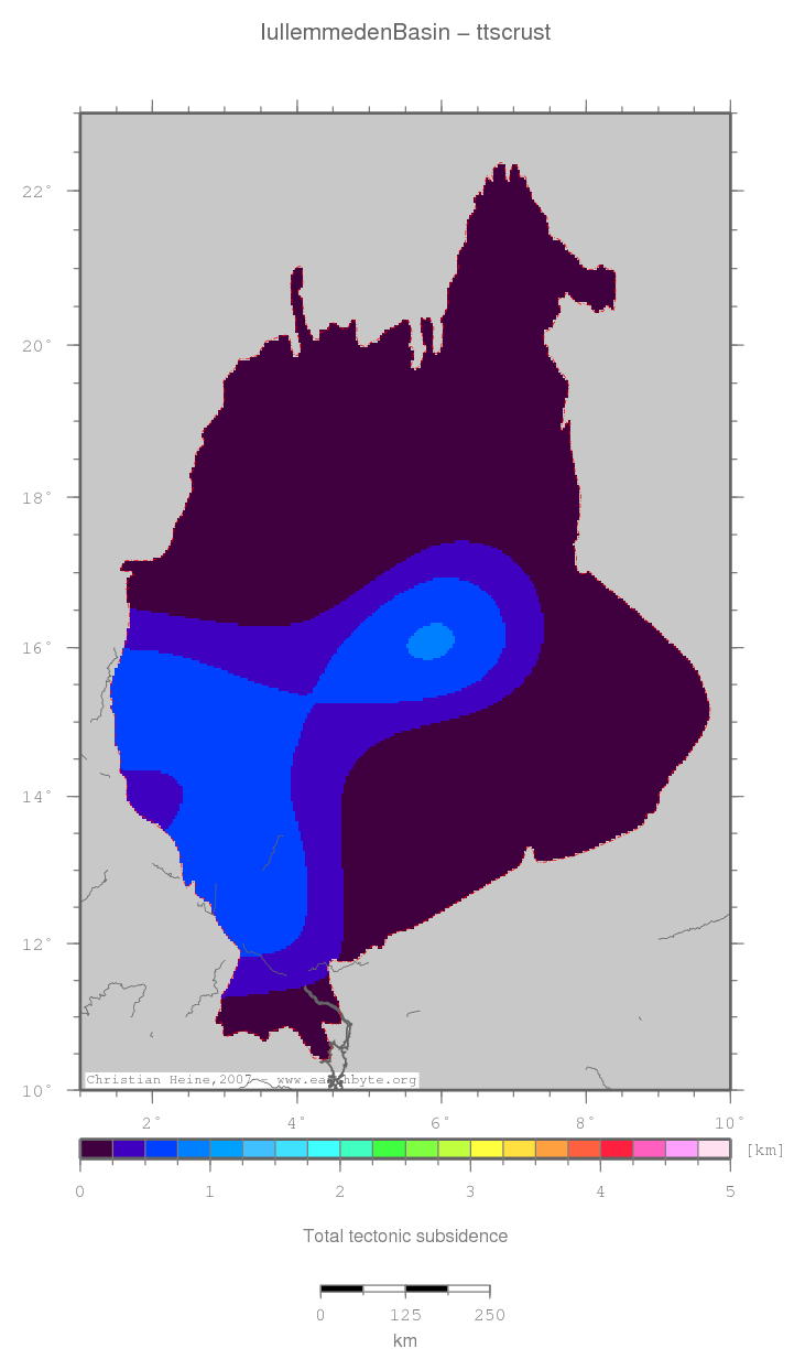 Iullemmeden Basin location map