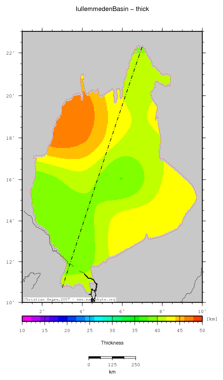 Iullemmeden Basin location map