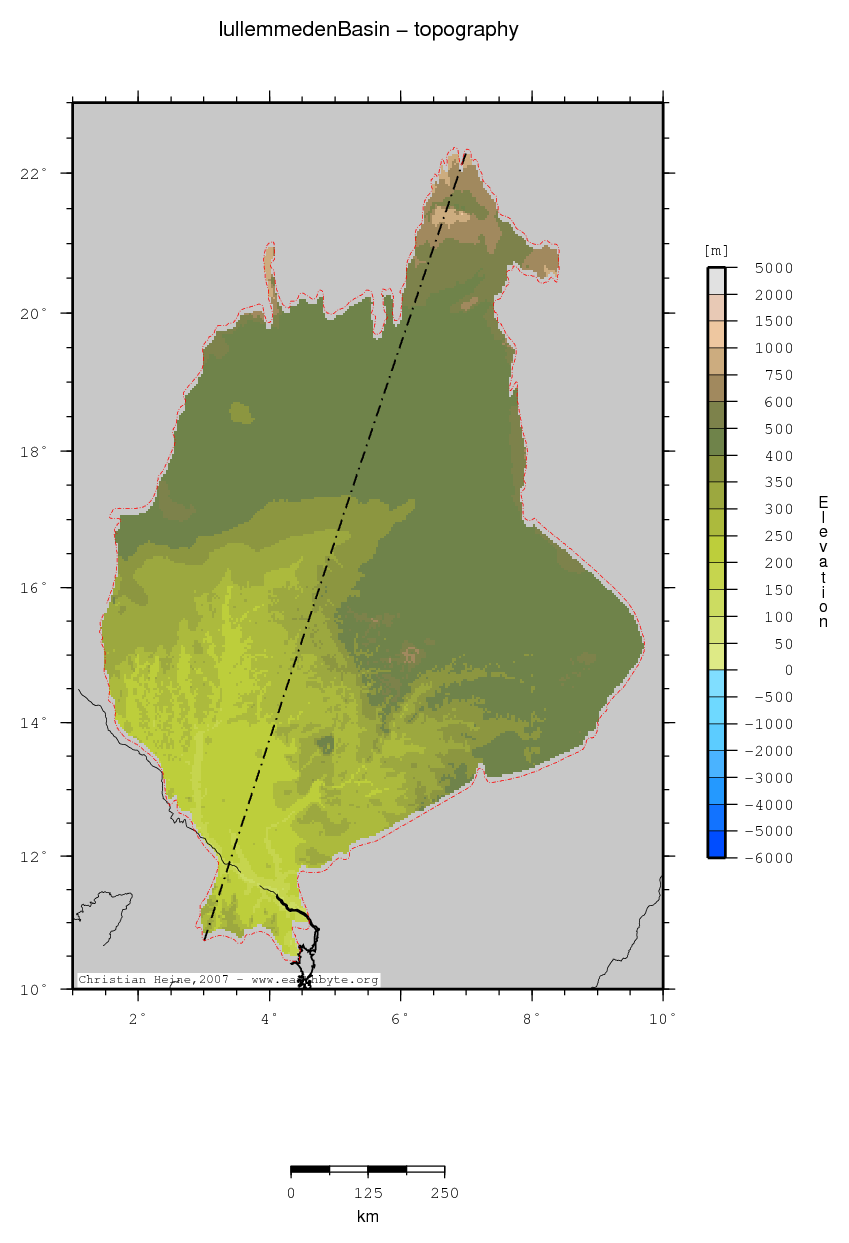 Iullemmeden Basin location map