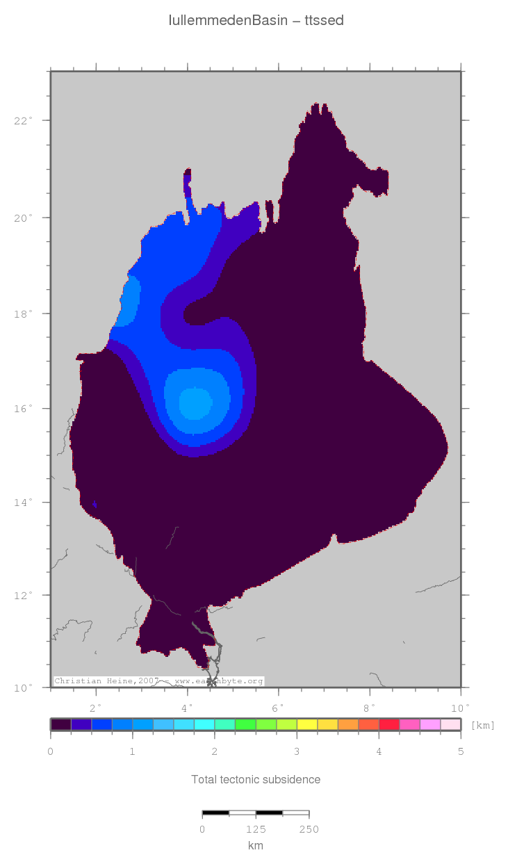 Iullemmeden Basin location map