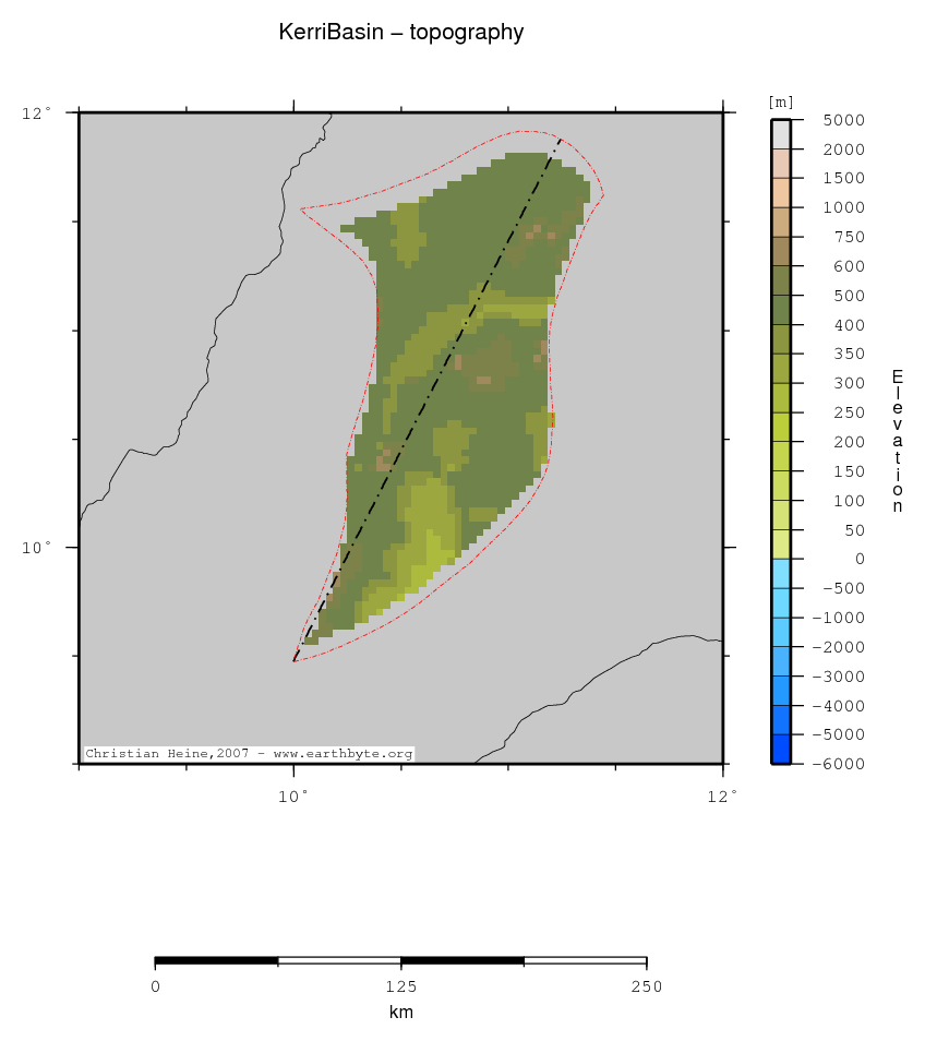 Kerri Basin location map