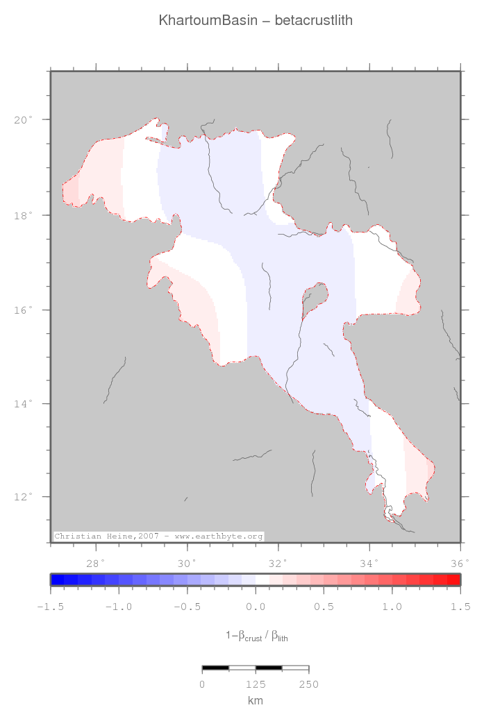 Khartoum Basin location map