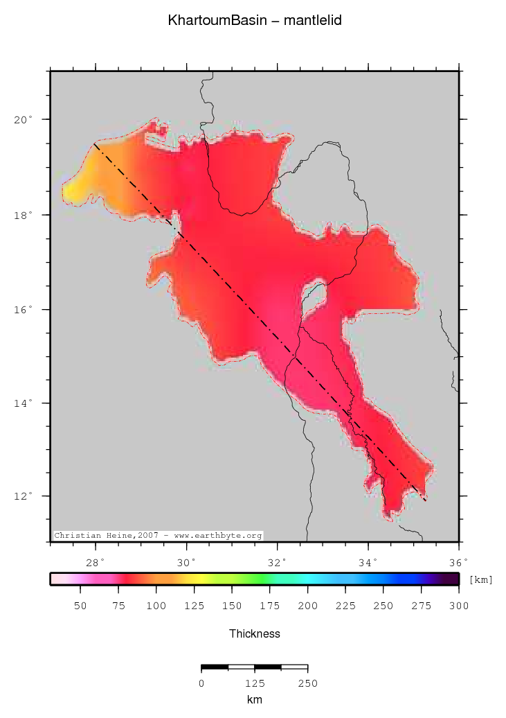 Khartoum Basin location map