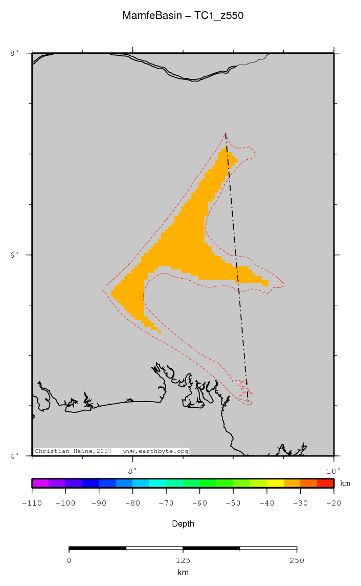 Mamfe Basin location map